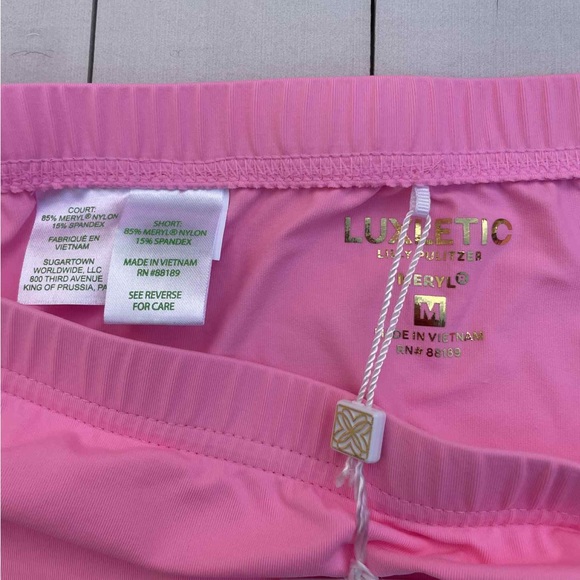Lilly Pulitzer Luxletic Pink Active Shorts - Picture 2 of 6